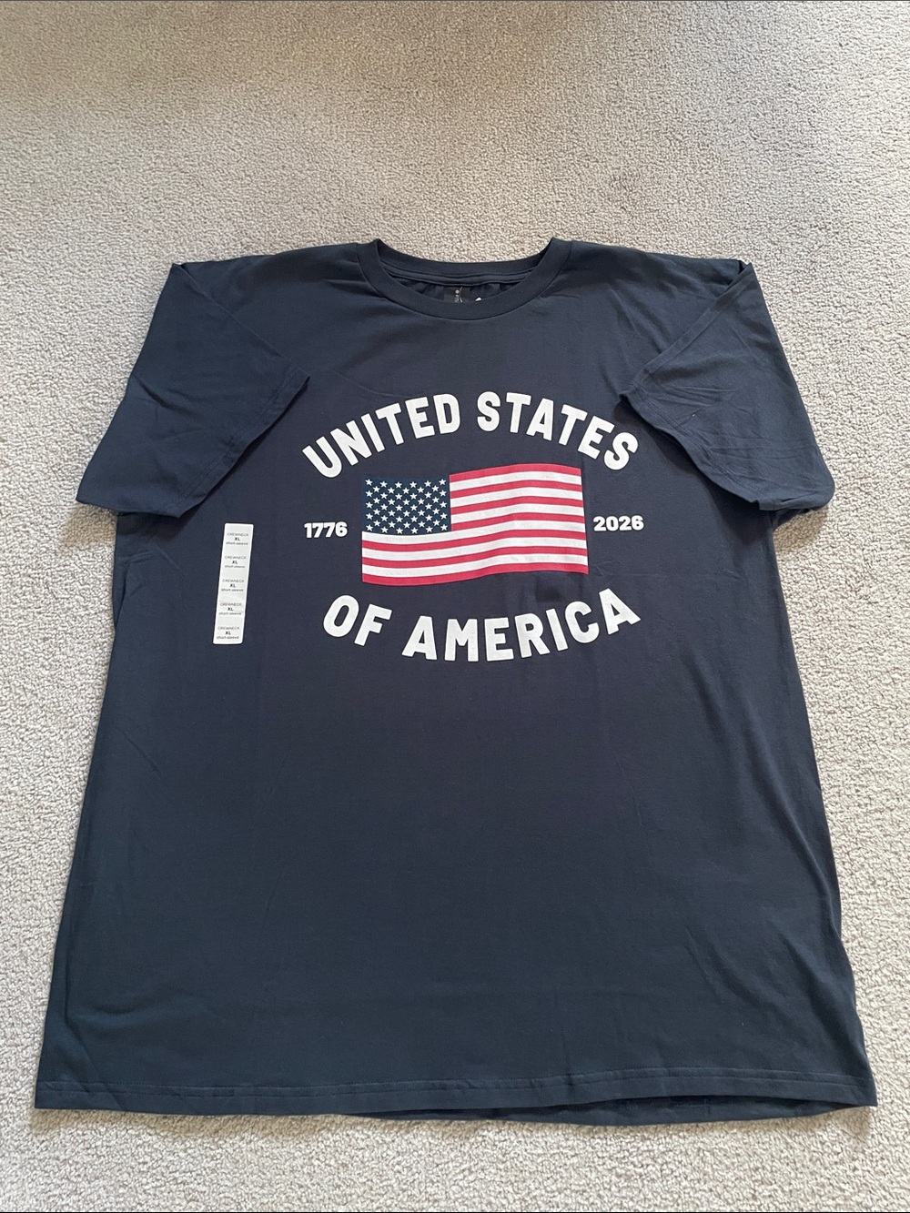 NWT United States of America 250th Anniversary Tee Navy - 1776-2026 - Mens  XL